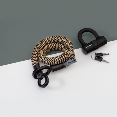 tex–lock Fahrradschloss eyelet - hanf/schwarz - 80 cm