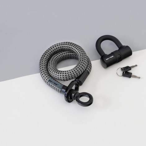 tex–lock Fahrradschloss eyelet - grau/schwarz - 80 cm