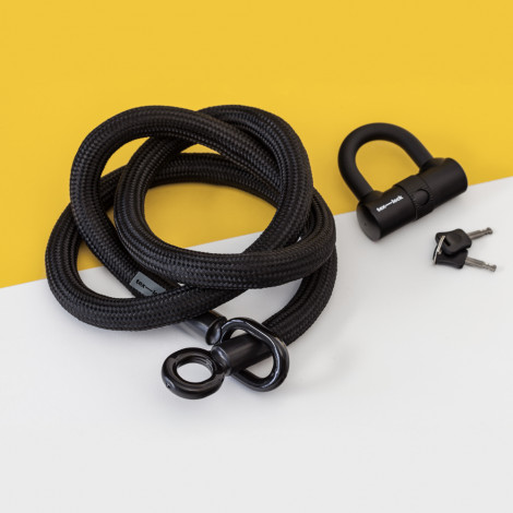 tex–lock Fahrradschloss eyelet - schwarz - 160 cm