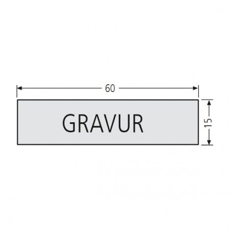 RENZ Kunststoff-Namenschildeinlage für Tastenmodule