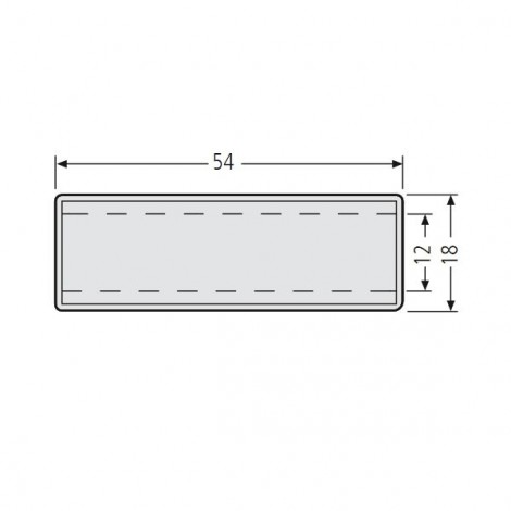 RENZ Namensschild - 54 x 18 mm