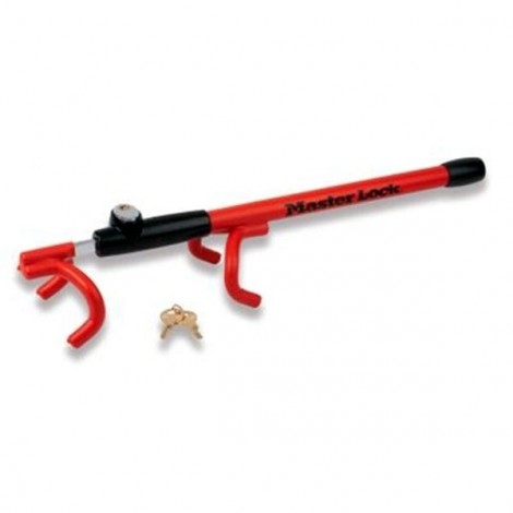 Master Lock Lenkradkralle BASIC mit 4 Ankern in rot