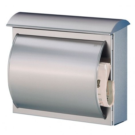 HEIBI Edelstahl-Briefkasten Quelo Two