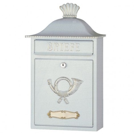 HEIBI Stahl-Briefkasten Mereno - mit Posthorn