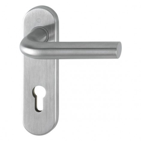 HOPPE Bonn Kurzschild-Garnitur E150Z/353K - F69 Edelstahl matt - PZ