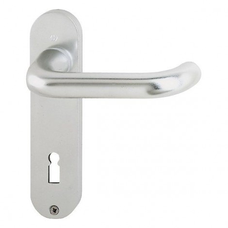 HOPPE Paris Kurzschild-Garnitur 138L/300K  - F1 Aluminium Natur - BB