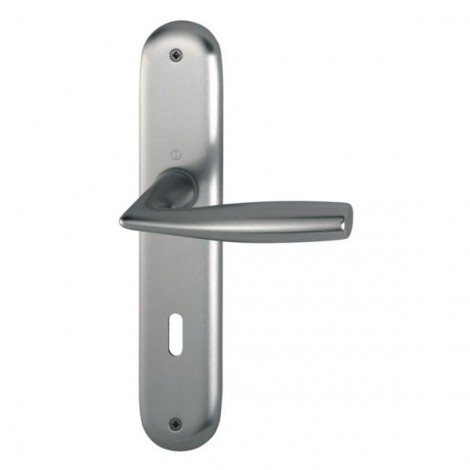 HOPPE Vitória Langschild-Garnitur 1515/273P - F9 Aluminium Stahl - BB