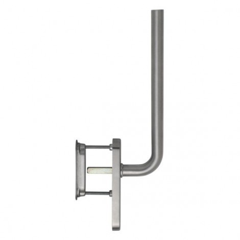 HOPPE Bonn Schiebetür-Garnitur - Außen mit Schiebetür Muschel - F69 Edelstahl matt