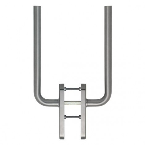 HOPPE Bonn Schiebetür-Garnitur - Auf beiden Seiten mit Griff - F69 Edelstahl matt