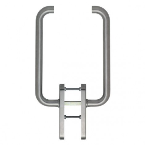 HOPPE Paris Hebe-Schiebetür-Garnitur - Auf beiden Seiten mit Griff - F69 Edelstahl matt