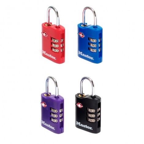 Master Lock 2er TSA Zahlen-Vorhangschloss Set 4686EURT