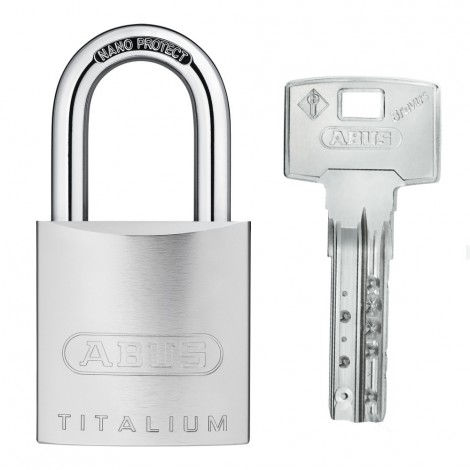 ABUS 86TI/45 Vorhangschloss mit ABUS Bravus 3000 Halbzylinder