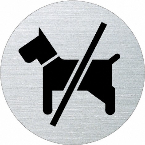 Ofform Edelstahlschild - Hunde verboten