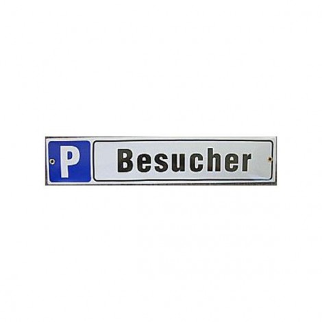 Münder-Email Schild - Besucherparkplatz
