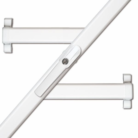 ABUS Fenstergriff mit Alarm WEISS Schließung AL0125