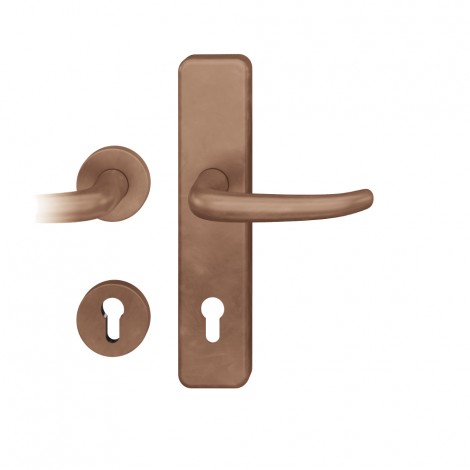 FSB Rosetten-Schutzgarnitur 7376 - Außenschild mit 11mm Höhe, ohne Zylinder-Abdeckung D