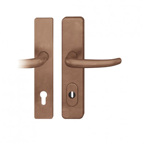 FSB Schutzbeschlag 7376 - Außenschild mit 15mm Höhe, mit Zylinder-Abdeckung D