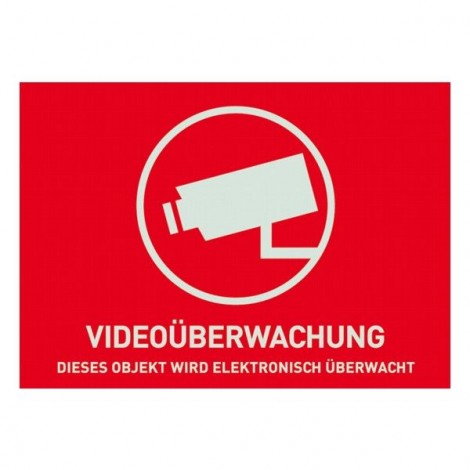Warnaufkleber Videoüberwachung