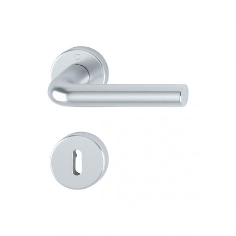 HOPPE Bonn Rosetten-Garnitur - F1 Aluminium Natur - Ovalbart