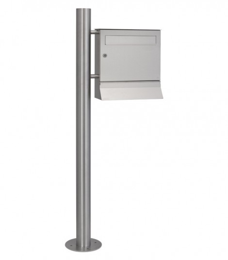 HEIBI Edelstahl-Briefkasten Malypso mit Zeitungskasten