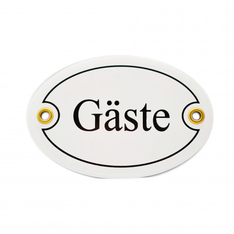 Münder-Email Türschild - Gäste