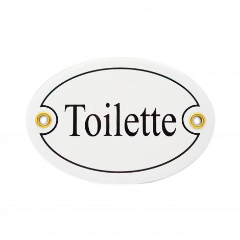 Münder-Email Türschild - Toilette