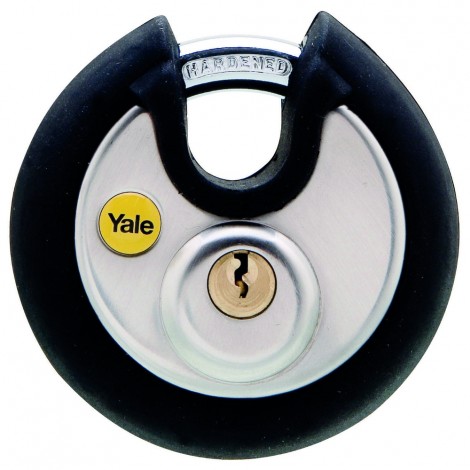 YALE Edelstahl-Vorhangschloss Diskus Y130