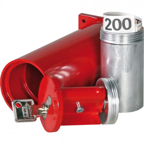 FORMAT Rohrtresor R1 (hier mit einer Geldbombe) - Anwendungsbeispiel