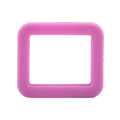 Reiher Schlüsselkennring eckig lila