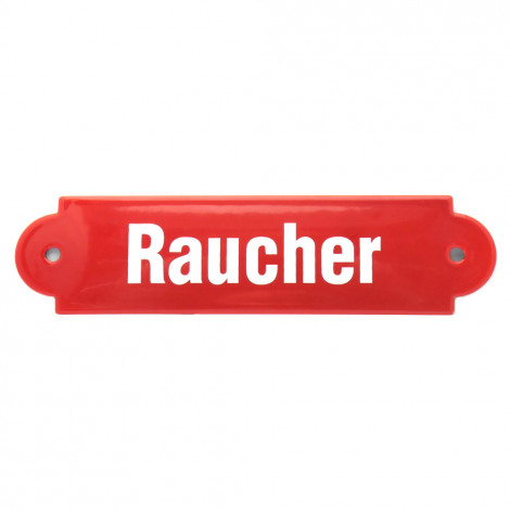 Münder-Email Schild - Raucher
