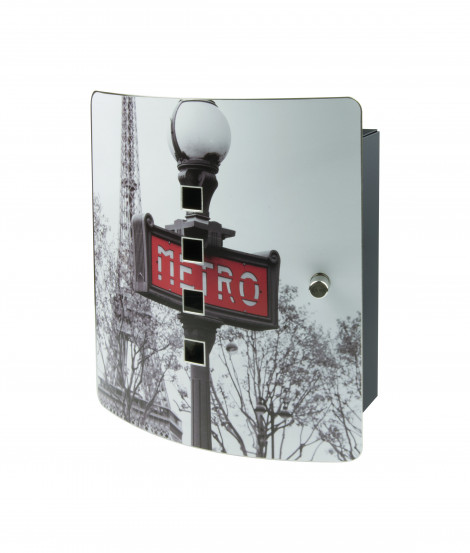 Burg Wächter Motiv Schlüsselbox Paris Metro