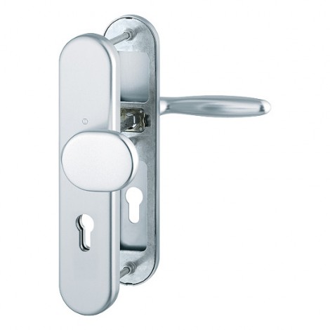 HOPPE Verona Schutzbeschlag ohne Zylinder-Abdeckung SK2 - F1 Aluminium Natur - 72 mm