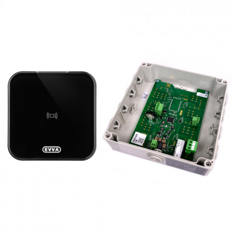 EVVA Airkey Wandleser Unterputz schwarz + Steuereinheit