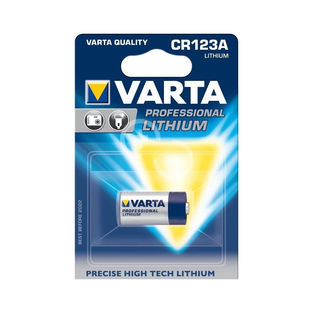10 PILE LITIO CR123A 3V BATTERIE VARTA LITHIUM Germany Brand - Foto 8