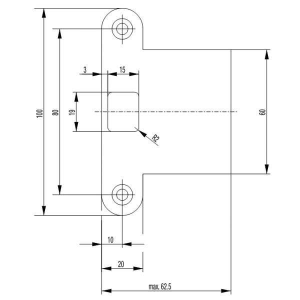 BKS Lappen-Schließblech B9000 - Schliessbleche - Türzusatzsicherung