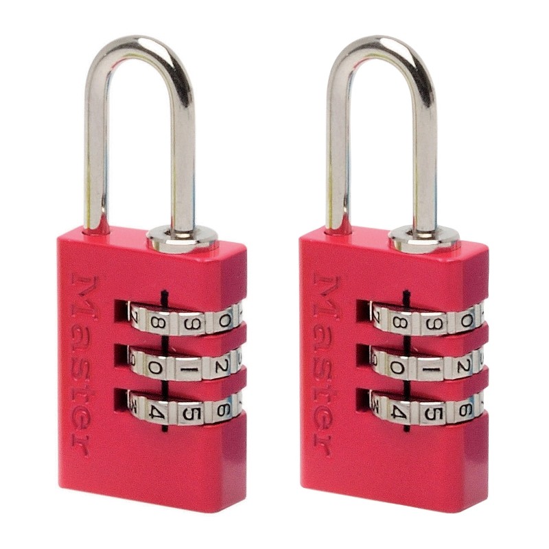 Master Lock 2 Zahlenschlösser 7620EURTCOL Vorhangschlösser