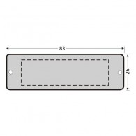 RENZ ALU Namensschildplatte 