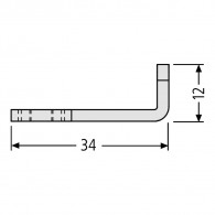 RENZ Riegel gekröpft 97-9-00361