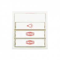 RENZ Tastenmodul mit 1 Lichttaster + 2 Klingeltaster