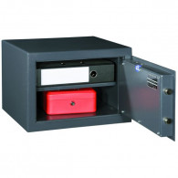 FORMAT Möbeltresor M 410 im geöffnetem Zustand in RAL 7024 (Graphitgrau)