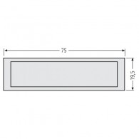 RENZ Namensschild 09 - 75 x 19,5 mm