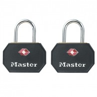 Master Lock 2er Set TSA Vorhangschloss 4681EURTBLK