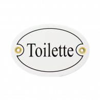 Münder-Email Türschild - Toilette
