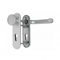 DENI FH-LM-Kurzschild-Garnitur Klinke-Knauf