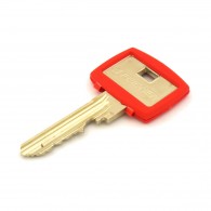 homeXpert Schlüsselkennring ECKIG rot 27x25mm/17x15mm 