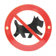 Münder-Email Schild - Hunde verboten