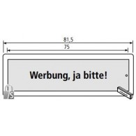 RENZ RSA2 Namensschild "Werbung, ja bitte!"