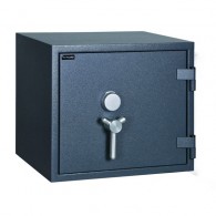 FORMAT Wertschutzschrank Topas Pro 10 mit der Türschlossvariante "mit Dreh-Zahlenschloss" im geschlossenem Zustand in Graphitgrau (RAL 7024)