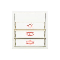 RENZ Tastenmodul mit 1 Lichttaster + 2 Klingeltaster