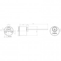 quattro pluS Außenzylinder Typ ABUS Maßzeichnung